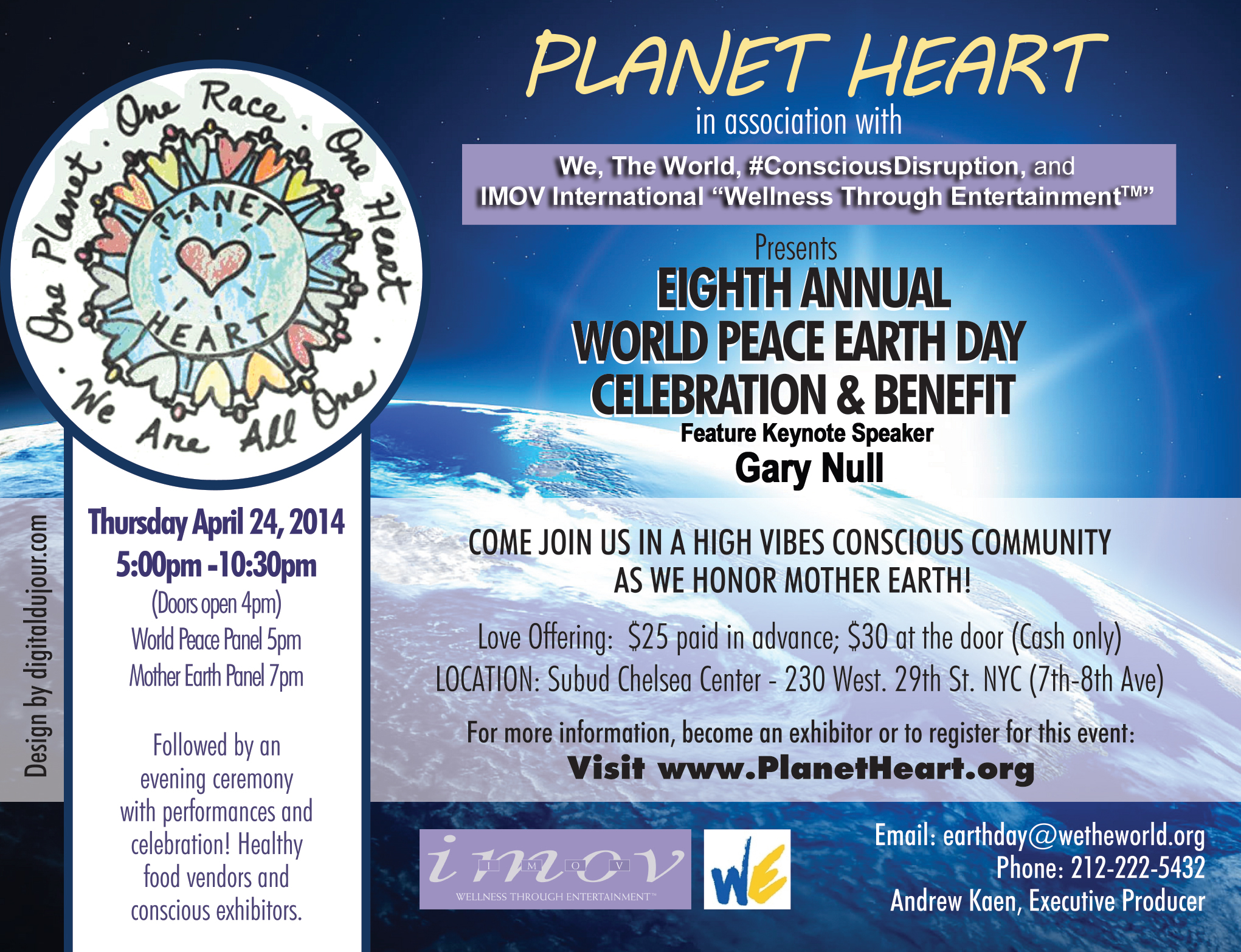 World Peace Earth Day April 24, 2014